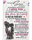 To My Son You Will Always Be My Little Boy Gifts From Mom Vertical Poster