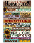 Grandma House Rules Gifts For Family Vertical Poster