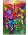 Special Style Dragonfly Dream Catcher Custom Design Vertical Poster