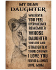 I Love You Forever And Always Quote Gift For Daughter Vertical Poster