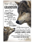 Never Forget How Much I Love You Quote Gift For Grandson From Grandmother Vertical Poster
