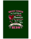 Breast Cancer Is A Journey I Never Planned Custom Design Vertical Poster