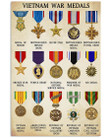 Vietnam War Medals Great Gift For Vietnam Veteran Vertical Poster