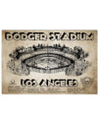 Dodger Stadium Los Angeles Gifts For Baseball Lovers Horizontal Poster