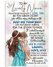 To My Niece I'll Always Be With You Gifts Vertical Poster