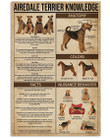 Airedale Terrier Knowledge Gifts For Airedale Terrier Lovers Vertical Poster
