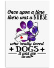 A Nurse Who Loved Dogs Custom Design Gifts For Dog Lovers Vertical Poster