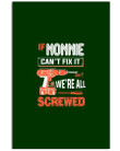 If Nonnie Can't Fix It We're All Screwed Personalized Name Gifts Vertical Poster