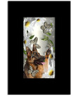 Old German Shepherd Butterfly Daisy Funny Gifts Vertical Poster