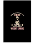 Never Underestimate A Nurse Who Loves Weight Lifting Trending Vertical Poster