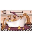 Funny Greyhound In The Bathtub Limited Edition Gifts For Dog Lovers Horizontal Poster