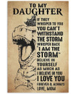 Dinasaur I Love You Forever And Always Gifts To My Daughter Vertical Poster