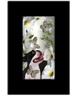 Boston Terrier Daisy And Butterfly Great Gift For Dog Lovers Vertical Poster