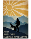 She Lived Happily Ever After Special Custom Design For Climbing Lovers Vertical Poster