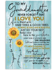 To My Sopgranddaughter Never Forget That I Love You Custom Design Gifts Vertical Poster