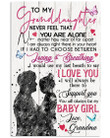 Lovely Message From Grandma For Granddaughters Vertical Poster