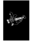 Bass Guitar Player Custom Design Perfect Gift For Guitarist Vertical Poster