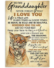 Lions Poppop Loves Granddaughter For Family Vertical Poster