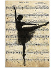 Valse Et Trio Lyrics Gifts For Ballet Dancers Vertical Poster