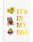 Sunflower Books German Shepherd Are In My Dna Trending Vertical Poster