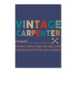 Define Of Vintage Carpenter Gifts Peel & Stick Poster