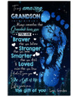 Life Gave Me The Gift Of You Lovely Message For Amazing Grandsons Vertical Poster