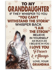 I Love You Forever And Always Lovely Message From Grandma For Granddaughters Vertical Poster
