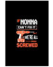If Nonna Can't Fix It We're All Screwed Personalized Name Gifts Vertical Poster