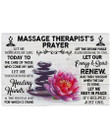 Massage Therapist's Prayer Custom Design Gift For Friends Horizontal Poster