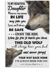 You Way Back Home I'm Always Here For You Great Gift Beautiful Daughter Vertical Poster