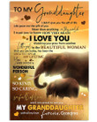 Elephant Lovely Message From Grandma For Granddaughters Vertical Poster