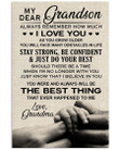 Always Remember How Much I Love You Quote Gift For Grandson Vertical Poster
