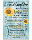 Never Forget That I Love You Gift For Granddaughter From Yia Yia Vertical Poster