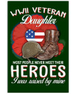 Wwii Veteran Granddaughter Most People Never Meet Their Heroes Gifts Vertical Poster