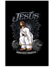 Jesus World's Best Deadlifter Gift For Weight Lifting Lovers Vertical Poster
