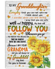 To My Granddaughter Everyday That You Are Not With Me Gifts Vertical Poster