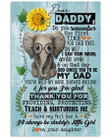 Dear Daddy Thank You For Providing Protecting Teach And Nurturing Me Vertical Poster
