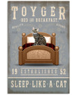 Toyger Sleep Like A Cat Gifts For Cat Lovers Vertical Poster