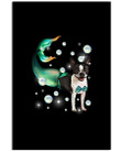 Sexy Mermaid Boston Terrier Funny Gift For Dog Lovers Vertical Poster