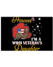 Not Just A Princess I'm A Wwii Veteran's Daughter Custom Design For Family Horizontal Poster