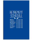 Golf Retirement Schedule Custom Design For Sport Lovers Vertical Poster