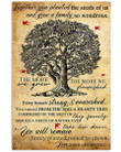 The More Are Grew The More We Flourished Lovely Message Gifts For Grandparents Vertical Poster