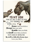To My Son When Life Tries To Knock You Down Gifts Vertical Poster