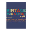 Vintage Mail Carries Knows More Than She Says Notices More Than You Realize Peel & Stick Poster