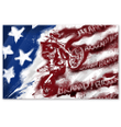 America Flag Special Custom Design For Motorbike Lovers Horizontal Poster