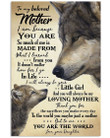 Wolfs Daughter Gifts For Mother I Am Because You Are So Much Of Me Vertical Poster