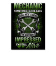 Mechanic Somtimes I Look Back On My Life Special Custom Design Peel & Stick Poster