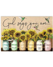 God Says You Are Special Amazing Awesome Special Custom Design Horizontal Poster