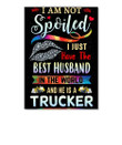 A Wife Of The Best Husband In The World A Trucker Trending Peel & Stick Poster