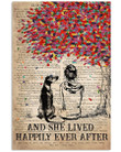 And She Lived Happily Ever After Gift For Rhodesian Dog Lovers Vertical Poster